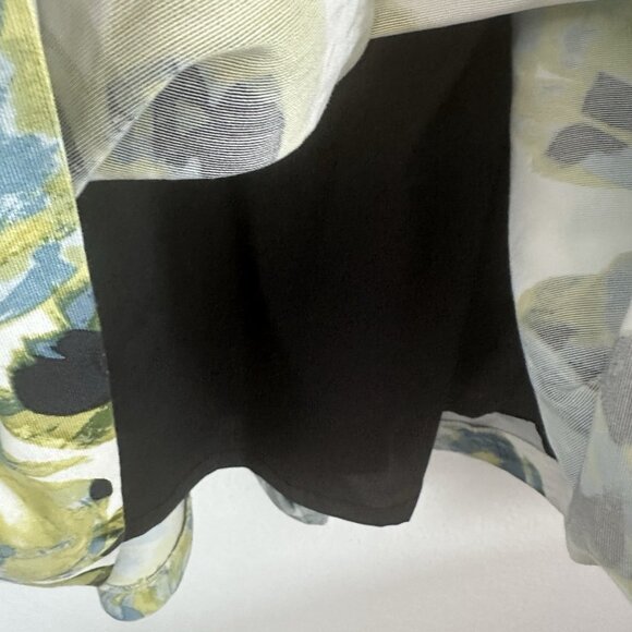 Ann Taylor Cocktail Mini Dress Womens Sz 14 White Floral Garden Party Fairy Chic - Picture 5 of 14